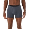 image:imageHanes Mens Moves Performance Boxer Brief Total Support Pouch Regular Trunk and Long Leg 3packGreyBlack