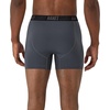 image:imageHanes Mens Moves Performance Boxer Brief Total Support Pouch Regular Trunk and Long Leg 3packGreyBlack
