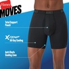 image:imageHanes Mens Moves Performance Boxer Brief Total Support Pouch Regular Trunk and Long Leg 3packRedGreyBlack