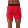 image:imageHanes Mens Moves Performance Boxer Brief Total Support Pouch Regular Trunk and Long Leg 3packRedGreyBlack