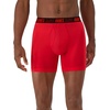 image:imageHanes Mens Moves Performance Boxer Brief Total Support Pouch Regular Trunk and Long Leg 3packRedGreyBlack