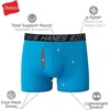 image:imageHanes Mens Underwear Boxer Briefs Pack 3Pack Total Support Pouch Long or ShortLeg Boxer BriefsBlackTie DyeBlue