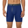 image:imageHanes Mens Underwear Boxer Briefs Pack 3Pack Total Support Pouch Long or ShortLeg Boxer BriefsBlueGreyBlack