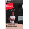 image:imageHanes Boys Originals Ultimate SuperSoft Boxer Brief Underwear Assorted 5PackBlack