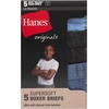 image:imageHanes Boys Originals Ultimate SuperSoft Boxer Brief Underwear Assorted 5PackRedBlueBlack