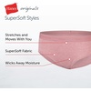 image:imageHanes Girls Originals Supersoft Bikini Underwear Modal Rib Panties for Girls 6packHipster  PurpleWhitePeach 6pack