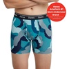 image:imageHanes Originals Mens Boxer Briefs amp Trunks Stretch Cotton MoistureWicking Underwear Modern Fit Low Rise MultipacksRegular Leg  Blue CamoKhakiBlack  6 Pack