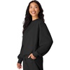image:imageHanes Originals Womens Fleece Sweatshirt Midweight Sweatshirt for Women Placed FlowersBlack
