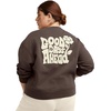 image:imageHanes Originals Womens Fleece Sweatshirt Midweight Sweatshirt for Women Placed FlowersDark Crimson