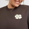 image:imageHanes Originals Womens Fleece Sweatshirt Midweight Sweatshirt for Women Placed FlowersDark Crimson