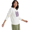 image:imageHanes Originals Womens Fleece Sweatshirt Midweight Sweatshirt for Women Placed FlowersParchment  Farm Fresh Trees