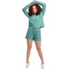 image:imageHanes Originals Womens Fleece Sweatshirt Midweight Sweatshirt for Women Placed FlowersSpanish Moss