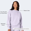 image:imageHanes Originals Womens Fleece Sweatshirt Midweight Sweatshirt for Women Placed FlowersUrban Lilac