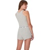 image:imageHanes Womens Originals Comfywear Rib Crop Tank and Sleep Shorts 2Piece SetHeritage Grey Marle  Heritage Grey Marle