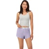 image:imageHanes Womens Originals Comfywear Rib Crop Tank and Sleep Shorts 2Piece SetHeritage Grey MarleVega Violet