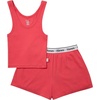 image:imageHanes Womens Originals Comfywear Rib Crop Tank and Sleep Shorts 2Piece SetPink CoralPink Coral