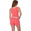 image:imageHanes Womens Originals Comfywear Rib Crop Tank and Sleep Shorts 2Piece SetPink CoralPink Coral