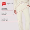 image:imageHanes Womens Originals French Terry Joggers Lightweight Lounge Pants for Women Comfywear Loungewear 28Oatmeal Marle
