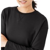 image:imageHanes Womens Originals French Terry Pullover Cropped Crewneck Sweatshirt for Women Comfywear LoungewearBlack