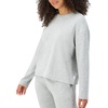 image:imageHanes Womens Originals French Terry Pullover Cropped Crewneck Sweatshirt for Women Comfywear LoungewearHeritage Grey Marle