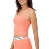 image:imageHanes Womens Originals Rib Crop Tank Top 2Pack Comfywear Stretch Cotton Cropped TopCameo Stone PinkVega Violet