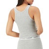image:imageHanes Womens Originals Rib Crop Tank Top 2Pack Comfywear Stretch Cotton Cropped TopHeather Grey MarleBlack