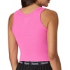 image:imageHanes Womens Originals Rib Crop Tank Top 2Pack Comfywear Stretch Cotton Cropped TopPink OleanderWhite