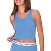 image:imageHanes Womens Originals Rib Crop Tank Top 2Pack Comfywear Stretch Cotton Cropped TopProvence BluePink Coral