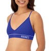 image:imageHanes Womens Originals Seamless Triangle Rib Bralette Soft Ribbed Bras ComfortFlex Fit BraBright Violet Indigo