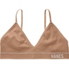 image:imageHanes Womens Originals Seamless Triangle Rib Bralette Soft Ribbed Bras ComfortFlex Fit BraDeep Glow
