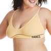 image:imageHanes Womens Originals Seamless Triangle Rib Bralette Soft Ribbed Bras ComfortFlex Fit BraGoldie