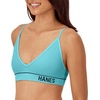 image:imageHanes Womens Originals Seamless Triangle Rib Bralette Soft Ribbed Bras ComfortFlex Fit BraTeal Tone