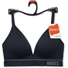 image:imageHanes Womens Seamless Wireless Bra Originals Ribbed Contour Bras for Women ComfortFlex Fit Bralettes Full CoverageBlack