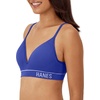 image:imageHanes Womens Seamless Wireless Bra Originals Ribbed Contour Bras for Women ComfortFlex Fit Bralettes Full CoverageBright Violet Indigo