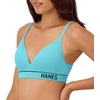 image:imageHanes Womens Seamless Wireless Bra Originals Ribbed Contour Bras for Women ComfortFlex Fit Bralettes Full CoverageTeal Tone