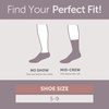 image:imageHanes Womens Socks Pack Supersoft Mid Crew and Noshow Socks for Women 6 PackPink