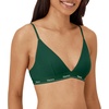 image:imageHanes Womens Triangle Bralette Pack 2Pack Originals Breathable Stretch Cotton Bras for Women Wireless BraTwill Plaid PrintGrasslands Green