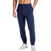 image:imageHanes Mens Lightweight Cotton Jersey Cuffed Jogger Sweatpants with Drawstring and Pockets  305Athletic Navy