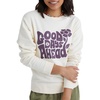 image:imageHanes Originals Womens Fleece Sweatshirt Midweight Sweatshirt for Women Placed FlowersParchment  Farm Fresh Trees