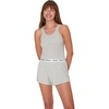 image:imageHanes Womens Originals Comfywear Rib Crop Tank and Sleep Shorts 2Piece SetHeritage Grey Marle  Heritage Grey Marle
