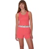 image:imageHanes Womens Originals Comfywear Rib Crop Tank and Sleep Shorts 2Piece SetPink CoralPink Coral