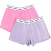 image:imageHanes Womens Originals Pajama Shorts Pack 2Pack Comfywear Pajamas for Women Set Loungewear Clothing Sleep ShortsVega VioletStrawberry Pink