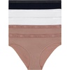 image:imageHanes Womens Originals Ultra Supersoft Bikini Underwear 5Pack Viscose From Bamboo BikiniEarthen TanWhiteBlack
