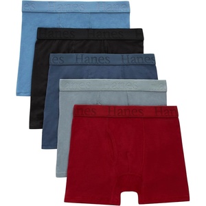 image:imageHanes Boys Originals Ultimate SuperSoft Boxer Brief Underwear Assorted 5PackRedBlueBlack