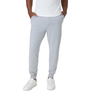 image:imageHanes Mens Lightweight Cotton Jersey Cuffed Jogger Sweatpants with Drawstring and Pockets  305Light Steel