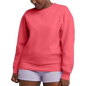 image:imageHanes Originals Womens Fleece Sweatshirt Midweight Sweatshirt for Women Placed FlowersPinky Peach