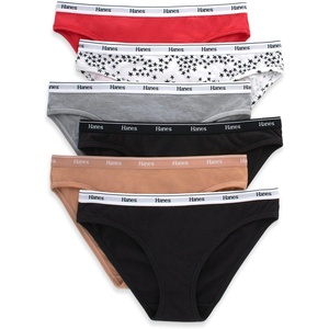 image:imageHanes Womens Originals Bikini Panties Breathable Stretch Cotton Underwear Assorted 6packBasic Color Mix