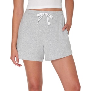 image:imageHanes Womens Originals French Terry Lounge Shorts Comfywear Loungewear Sleep Shorts for Women 4Heritage Grey Marle