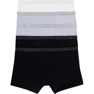 image:imageHanes Womens Originals SuperSoft Boxer Briefs 5Pack Viscose from Bamboo UnderwearBlackBlackSilver OpalSilver OpalWhite