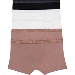 image:imageHanes Womens Originals SuperSoft Boxer Briefs 5Pack Viscose from Bamboo UnderwearEarthen TanWhiteBlack